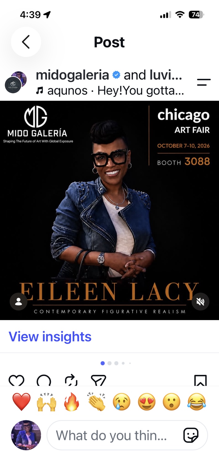 Eileen Lacy at the Chicago Art Fair, October 7 through 10, 2026, Booth 3088